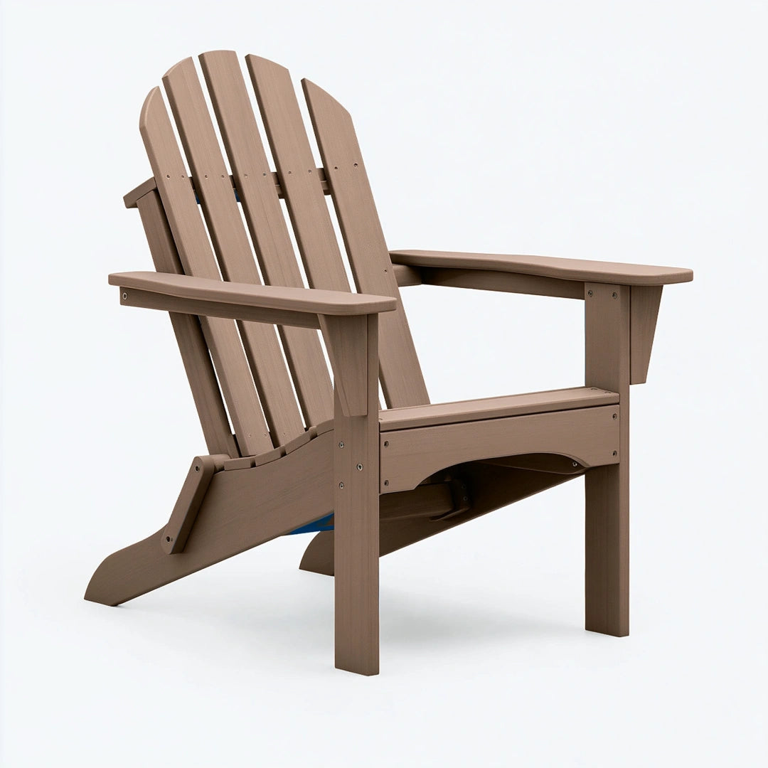 Adirondack Gartenstuhl 83 x 76 x 100 cm Kunststoff Taupe mit Armlehnen