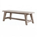 Sitzbank 120 x 35 x 45 cm Holz Taupe - Skandinavische Bank für den Wohnbereich