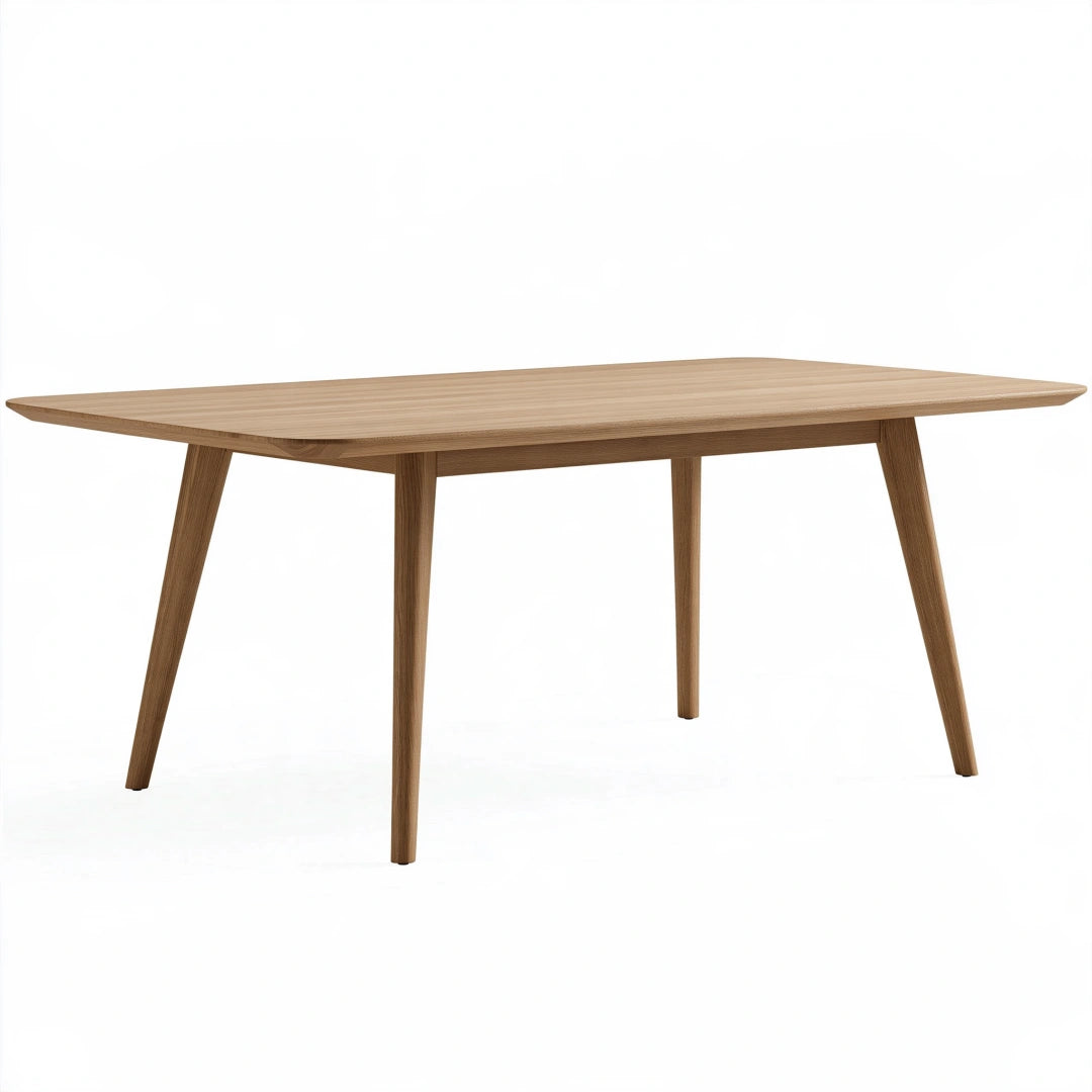 Esstisch 180 x 90 x 75 cm aus Holz in Eichefarben - rechteckig skandinavisch