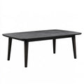 Esstisch 160 x 90 x 75 cm Holzwerkstoff Schwarz ausziehbar Modern